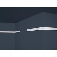Sztukateria - Listwa dekoracyjna E-27 2,3 x 200 cm biały 2 sztuki - miniaturka - grafika 1