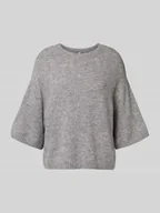 Swetry damskie - Sweter z dzianiny o kroju regular fit z dodatkiem wełny model ‘GILA’ - miniaturka - grafika 1