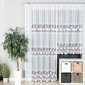 Firany - Firanka żakardowa konfekcjonowana na prosto, 250x200 cm, kolor biały DEMETRIA - miniaturka - grafika 1