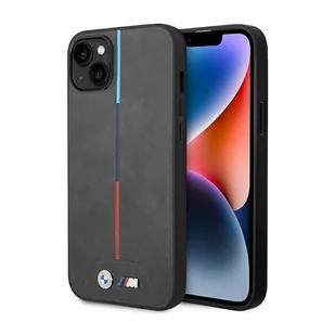 Etui na telefon BMW BMHCP14M22PVTA do Apple iPhone 14 Plus 6,7" szary/grey Quilted Tricolor - Etui i futerały do telefonów - miniaturka - grafika 1