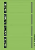 Etykiety do drukarek - Leitz 16852055 samoprzylepne etykiety do segregatorów standardowych i twardych tekturowych, 100 sztuk, krótkie i szerokie formaty, 62 x 192 mm, papier, zielony, 16852055 - miniaturka - grafika 1
