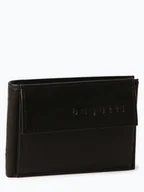 Portfele - Bugatti Portfel ze skóry Mężczyźni skóra czarny jednolity, ONE SIZE - miniaturka - grafika 1