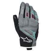 Rękawice motocyklowe - Rękawice Motocyklowe Alpinestars Stella Moblast Damskie Futro Szare/Czarne/Różowe FluorescencyjneS - miniaturka - grafika 1
