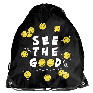 PASO Worek Na Buty Sportowy Gimnastyczny Smiley World - Worki na buty - miniaturka - grafika 1