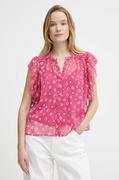 Koszule damskie - Pepe Jeans koszula MARLEY damska kolor różowy relaxed PL304798 - miniaturka - grafika 1