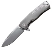 Noże - Nóż składany LionSteel ROK Grey Titanium, Satin M390 by Molletta (ROK G) - miniaturka - grafika 1