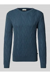 Sweter z dzianiny z okrągłym dekoltem - Tom Tailor - Swetry męskie - miniaturka - grafika 1