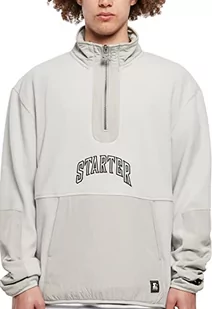 STARTER BLACK LABEL Męska bluza z polaru Starter Thunder Polar z zamkiem błyskawicznym do połowy długości, jasny asfalt, S, Lightassphalt, S - Bluzy męskie - miniaturka - grafika 1