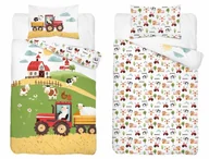 Pościel dla dzieci - Pościel bawełniana do łóżeczka 100x135 5513a farma - miniaturka - grafika 1