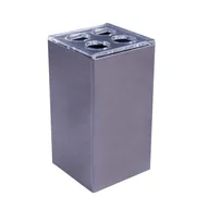 Kubki na szczoteczki do zębów - Kubek na szczoteczki DIVA szary 6,5 x 6,5 x 18 cm AWD Interior - miniaturka - grafika 1