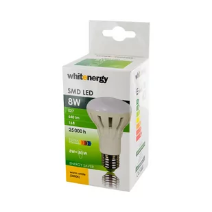 Whitenergy Żarówka LED Reflektor R63 16xSMD 5630 8W E27 ciepłe białe mleczne 08884 - Żarówki LED - miniaturka - grafika 1