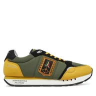 Sneakersy męskie - Sneakersy Aeronautica Militare 251SC292CT3331 Zielony - miniaturka - grafika 1