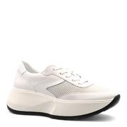 Sneakersy damskie - Białe sznurowane sneakersy 5AD818S511C - Neścior - miniaturka - grafika 1