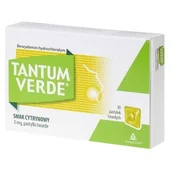 Przeziębienie i grypa - Tantum Verde smak cytrynowy, 3 mg, pastylki twarde, 30 szt. - miniaturka - grafika 1
