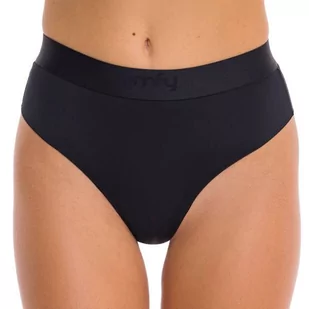 COMFYBALLS Majtki do biegania damskie STRING PERFORMANCE Ghost Black - Bielizna sportowa damska - miniaturka - grafika 2