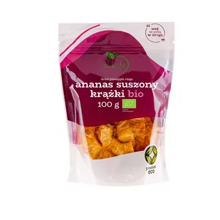 BioLife 101BioLife Ananas Suszony Krążki 100g - - Bakalie - miniaturka - grafika 1