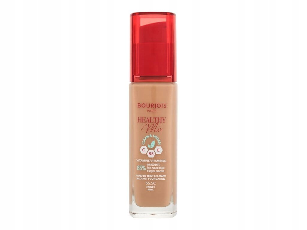 BOURJOIS Paris Healthy Mix Clean & Vegan Radiant Foundation podkład 30 ml dla kobiet 55,5C Honey