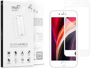 movear Szkło Hartowane 2.5D MAX na iPhone 8 plus / 7 plus Pyłoszczelne Full Glue Cały Ekran AI87PGMM03AWH - Szkła hartowane na telefon - miniaturka - grafika 6