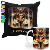 Gadżety dla niej i dla niego - ZESTAW KUBEK + POSZEWKA Z NADRUKIEM-DLA FANA PREZENT NARUTO +IMIĘ - miniaturka - grafika 1