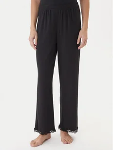 Tommy Hilfiger Spodnie piżamowe UW0UW06074 Czarny Regular Fit - Piżamy damskie - miniaturka - grafika 1