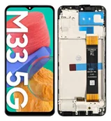 Części serwisowe do telefonów - WYŚWIETLACZ EKRAN LCD DO SAMSUNG M33 5G RAMKA - miniaturka - grafika 1