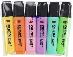 ZAKREŚLACZ SZKOLNY ORION 6 KOLORÓW PASTEL KAMET - Przybory szkolne - miniaturka - grafika 1