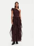 Sukienki - Vero Moda Sukienka koktajlowa Sabrina 10343819 Brązowy Regular Fit - miniaturka - grafika 1