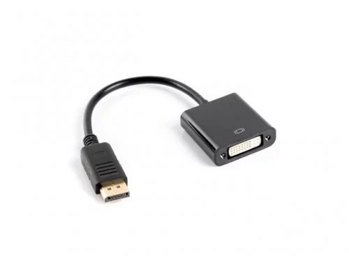 Lanberg Kabel Lanberg DisplayPort DVI 0.1m Czarny AD-0007-BK - Kable - miniaturka - grafika 1