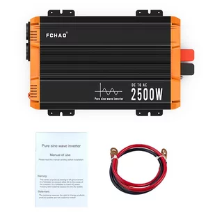 FCHAO 2500W Pure Sine Wave Inverter, DC 12V to AC 230V, 5000W Peak Power, LCD Display, Smart Protection Functions - Inwertery, falowniki - miniaturka - grafika 12
