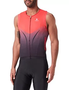 Nalini 02394801100C000.10 Tri Top Męski Biustonosz tank top Czarny/Czerwony L, Czarny/Czerwony, L - Koszulki męskie - miniaturka - grafika 1