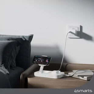 4smarts Ład. indukcyjna Trident 2w1 + USB-C + ładowarka sieciowa 30W biała/white 540998 - Ładowarki do telefonów - miniaturka - grafika 6