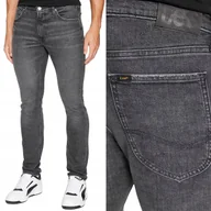 Spodnie męskie - Lee LUKE SLIM TAPERED Eclipse INDIGOOD RURKI SZARY DżINS W36 L34 - miniaturka - grafika 1