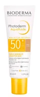 Kremy do twarzy z filtrem - Bioderma Photoderm Max Aquafluide SPF50+ odcień ciemny 40ml - miniaturka - grafika 1