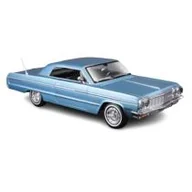 Samochody i pojazdy dla dzieci - Model kompozytowy Chevrolet Impala 1964 1/24 niebieski Maisto - miniaturka - grafika 1