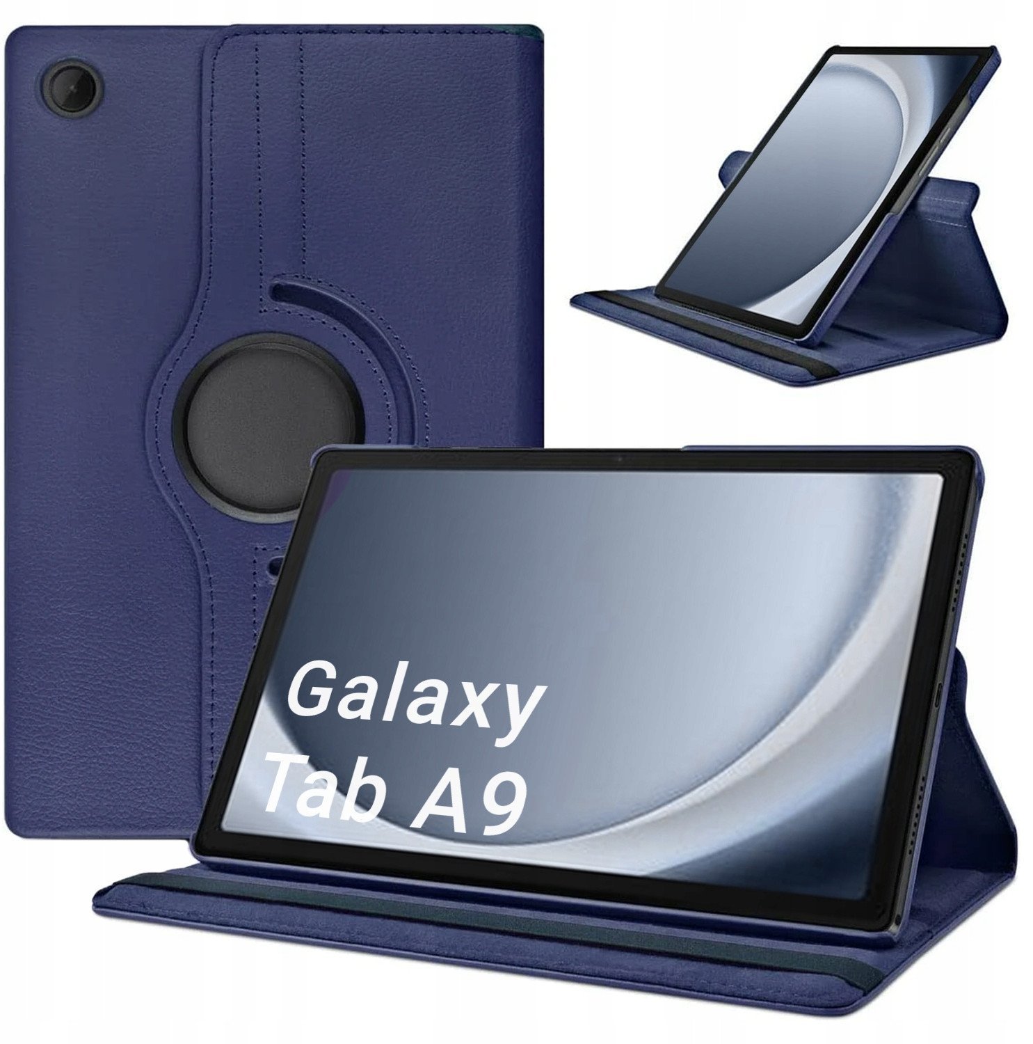 Etui Obrotowe 360 do Samsung Galaxy Tab A9 8.7 Granatowe