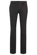 Spodenki męskie - BOSS Męskie spodnie Schino-Slim D Slim-fit z rozciągliwej bawełny satynowej szarości, szary, 46 - miniaturka - grafika 1