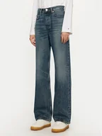 Spodnie damskie - Tommy Hilfiger Jeansy WW0WW42800 Granatowy Loose Fit - miniaturka - grafika 1