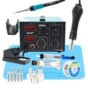 Lutownice - Yihua Stacja 2w1 852D+ +KIT23 ZESTAW-882A-78352 - miniaturka - grafika 1