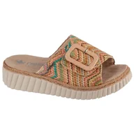 Klapki i japonki damskie - Klapki Rieker Sandals 69253-91 wielokolorowe - miniaturka - grafika 1