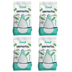 Fivio Erytrytol zestaw 4 x 500 g - Cukier i słodziki - miniaturka - grafika 1