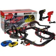 Tory, garaże, parkingi - Tor wyścigowy z dwoma autami R/C 1:43 1420cm Leantoys - miniaturka - grafika 1