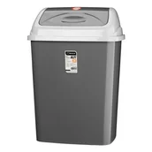 Kosze na śmieci - Kosz uchylny ALFI 27 l szary - miniaturka - grafika 1