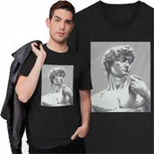 Koszulki męskie - Koszulka Dawid Rzeźba Michała Anioła David Marmur Dawid i Goliat - miniaturka - grafika 1