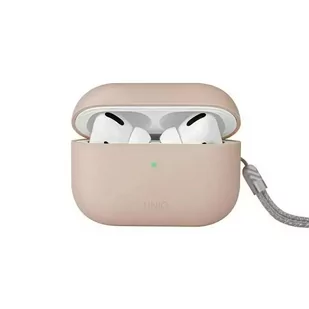 Etui ochronne na słuchawki UNIQ etui Lino AirPods Pro 2 gen Silicone różowy/blush pink - Akcesoria do słuchawek - miniaturka - grafika 1
