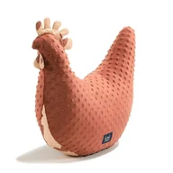 Kołdry i poduszki dla dzieci - La Millou Poduszka Kura Babci Dany Minky HEARTBEAT PINK - miniaturka - grafika 1