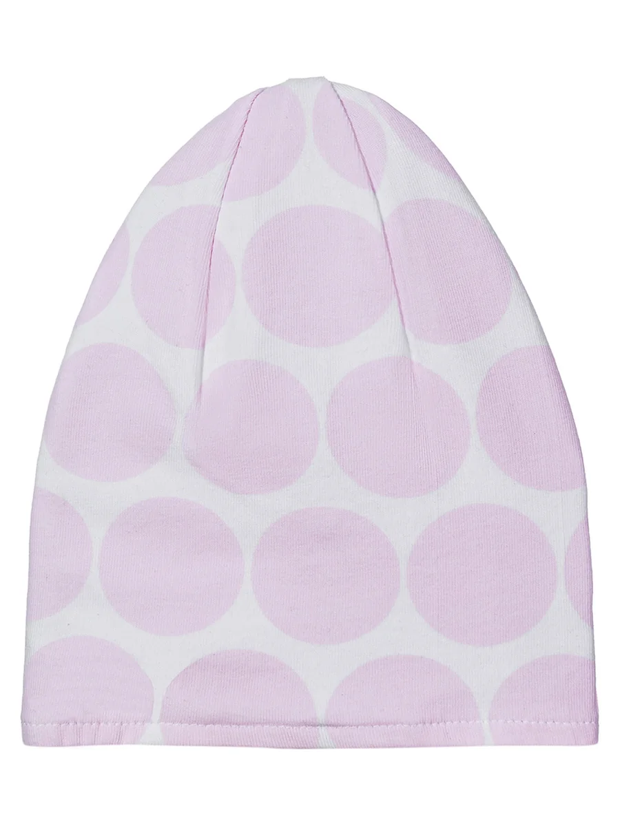 Dziewczęca czapka beanie dwustronna różowa Doll r.51