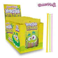 Cukierki - MONSTER STRAWS CUKIERKI PUDROWE SŁOMKI 16SZT (90G) - miniaturka - grafika 1