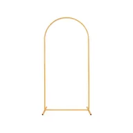 Balony i akcesoria - Stojak stelaż do balonów łuk złoty, 80x180 cm - miniaturka - grafika 1
