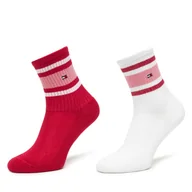Skarpetki dla dzieci - Zestaw 2 par wysokich skarpet dziecięcych Tommy Hilfiger 701229942 Różowy - miniaturka - grafika 1