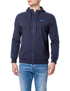 Hurley Hurley Męski sweter z kapturem M Sport Blocking Fz niebieski Obsidian XL CN7637 - Swetry męskie - miniaturka - grafika 1